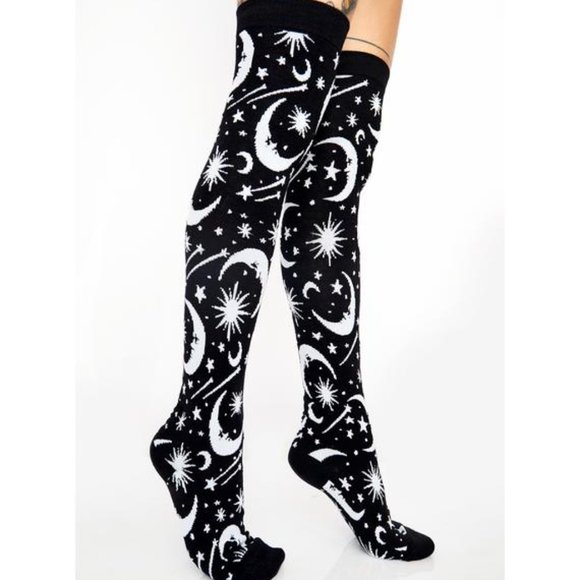 Killstar Accessories - 🆕Killstar "Under the Stars" Knee Socks